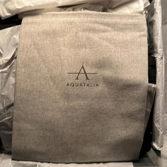 Aquatalia Alyssa Shearling trimmed Weatherproof Leather Calfskin Boots - Picture 7 of 8